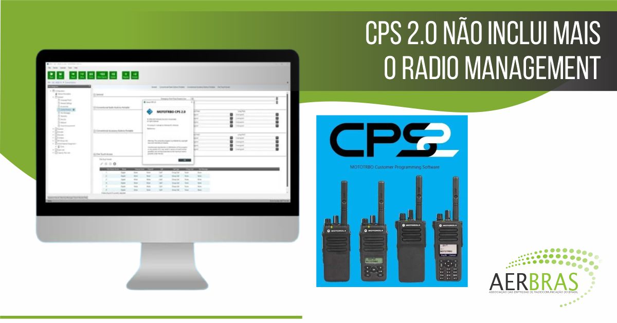 CPS 2.0 Motorola não inclui mais o RM (Radio Management)