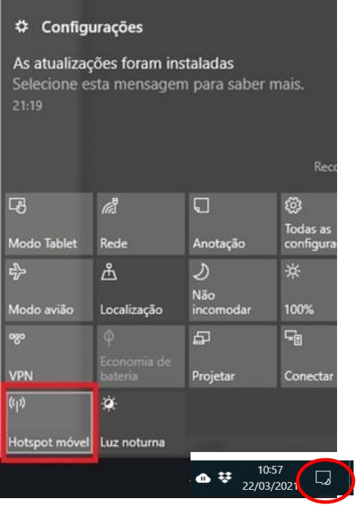 Tela do Windows 10