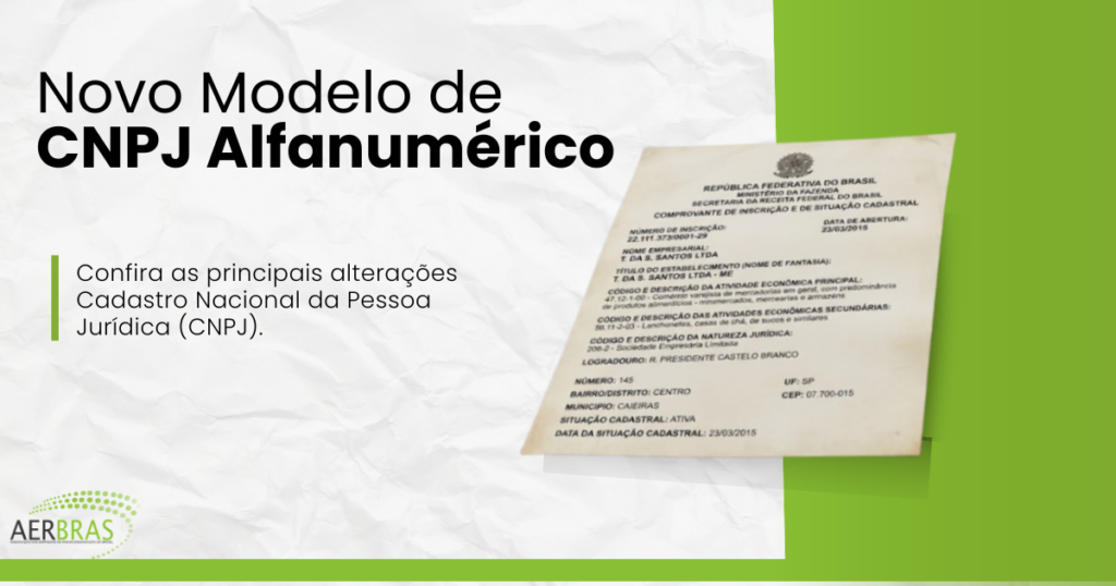 Novo Modelo de CNPJ Alfanumérico